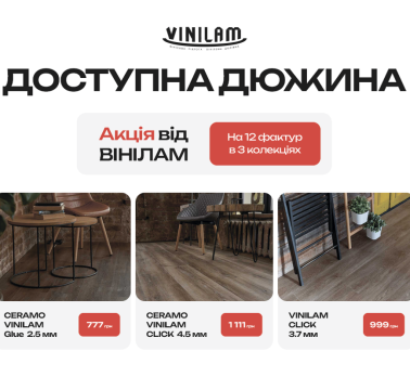 Доступна Дюжина - нова акція компанії ВІНІЛАМ